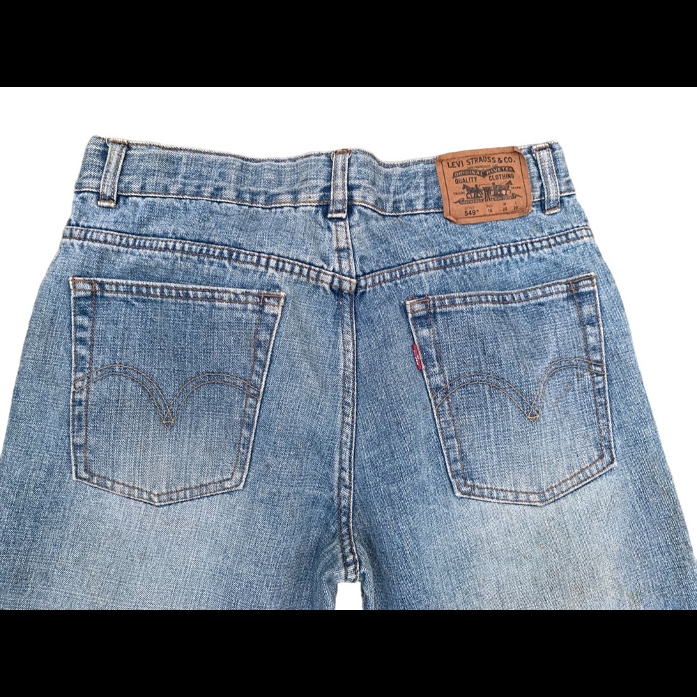 Levis 549 Jeans 18 29 x 29 Regular Fit Straight Leg Acid Wash.